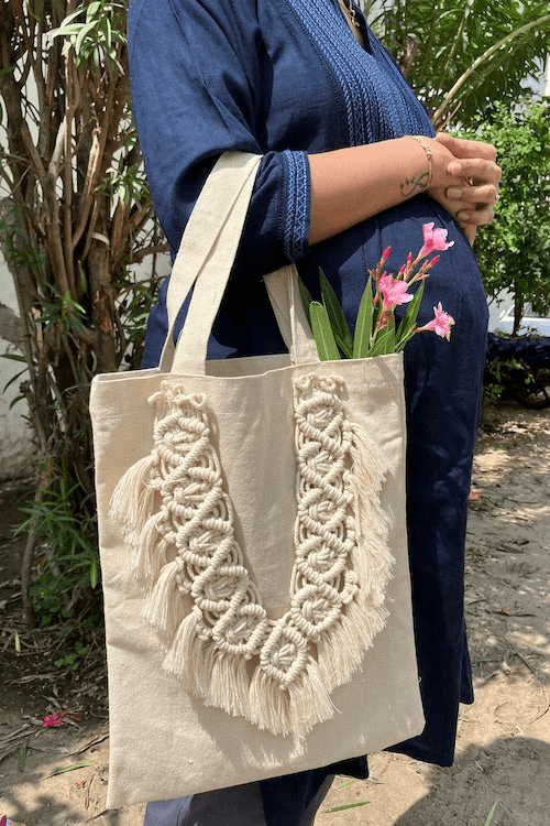 Midnight Knot Tote